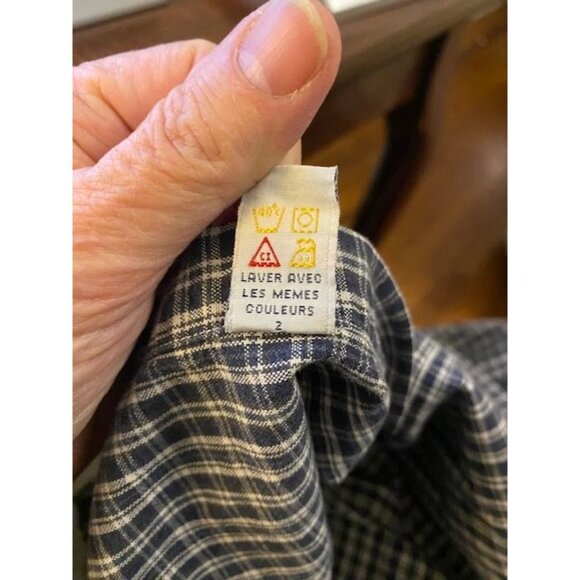 VTG Polo Ralph Lauren Blake Size XXL Men's Plaid Heavy Cotton Button Up Shirt - Picture 10 of 10